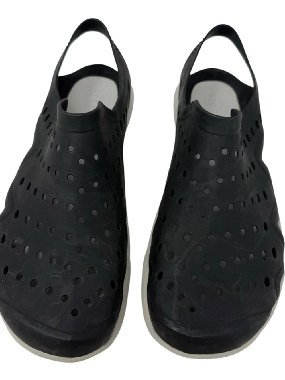 Crocs Swiftwater Wave Men’s Size 8 black slip on water sandals shoes